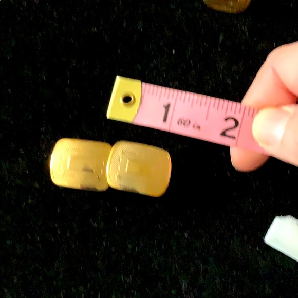 Cufflinks With Star Pattern & Space For Initials - Picture 9 of 9